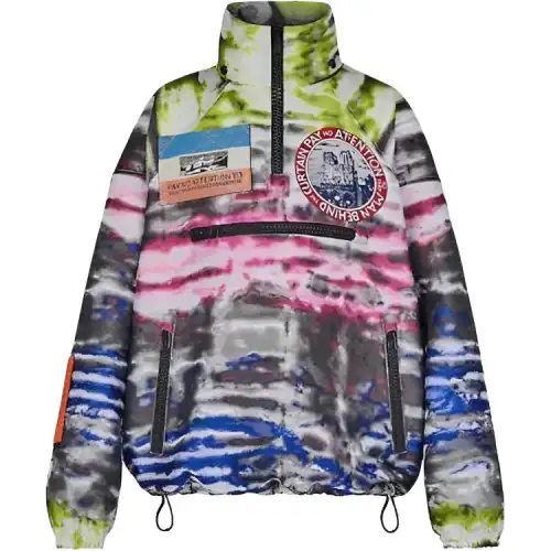 LOUIS VUITTON Abstract Print Half zip Top
