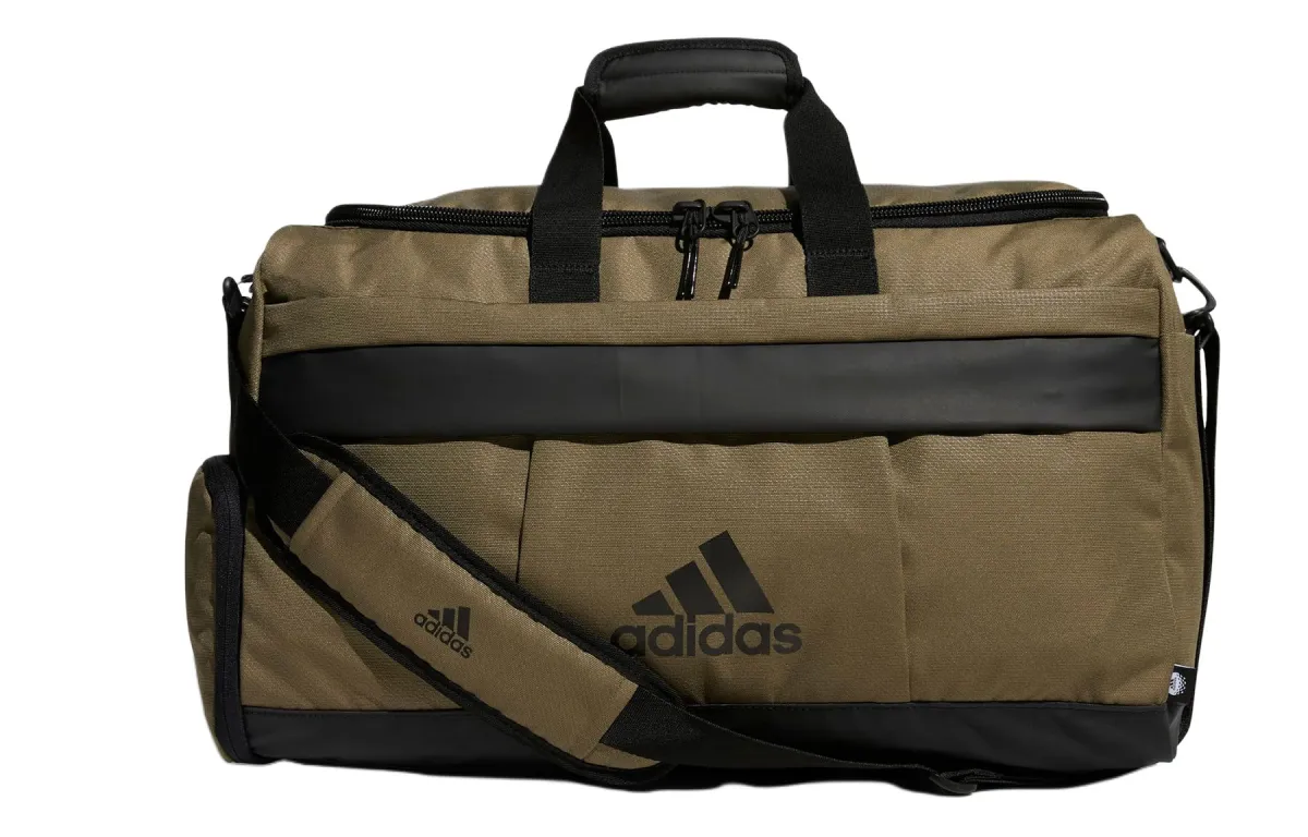 Adidas Recycled Polyester Golf Equipment Handbags Luggage Bag Gym Bag Large Men's Strata Olive Green/Black