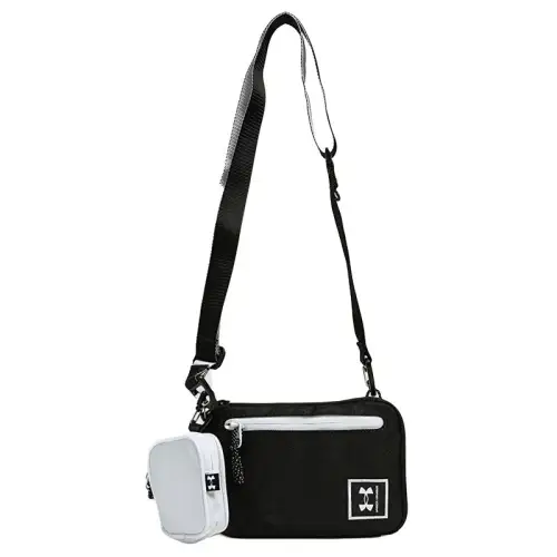 Under Armour Polyester Shoulder Bag, Crossbody Bag Small Unisex Black