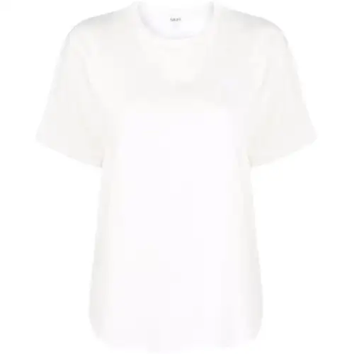 LOEWE T Shirts Women's White Crew Neck Moderate