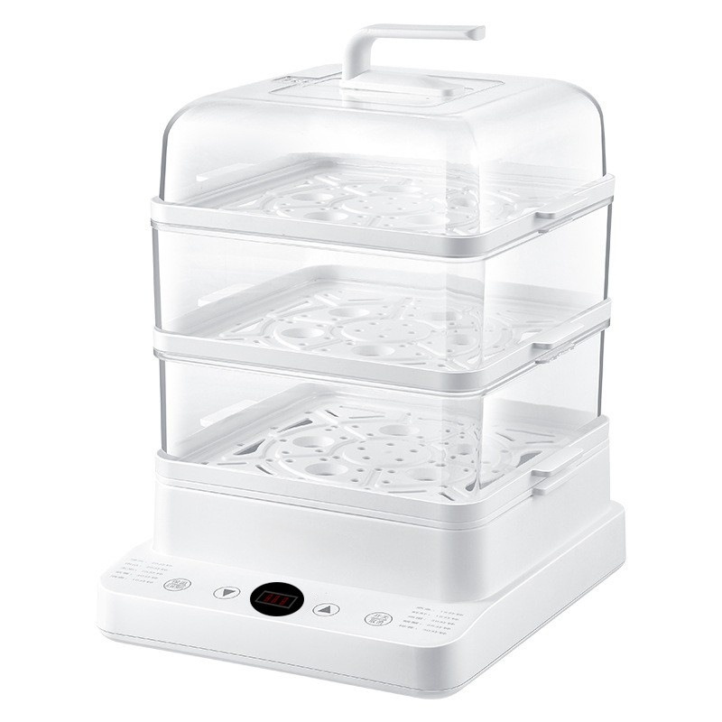 Miyi electric steamer household three-layer multi-functional 24L steamer large capacity split visible transparent AY-CZC-V808C