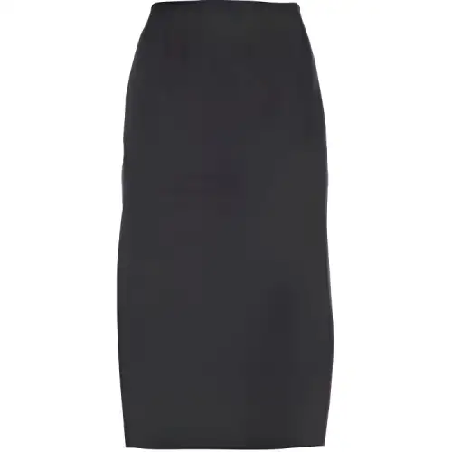 PRADA Casual Long Skirts Women's Black Moderate Long A Line Skirt