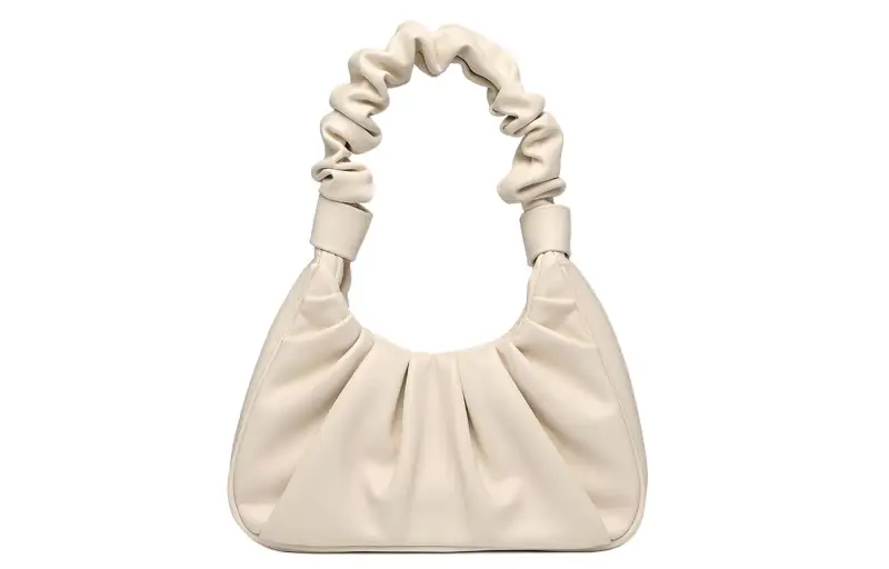 NOMK Leather Cloud Bag, Shoulder Bag, Soft Leather Bag, Single Shoulder Bag Women's Multicolor
