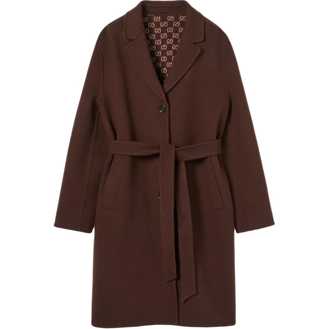 Gucci Reversible silk wool coat