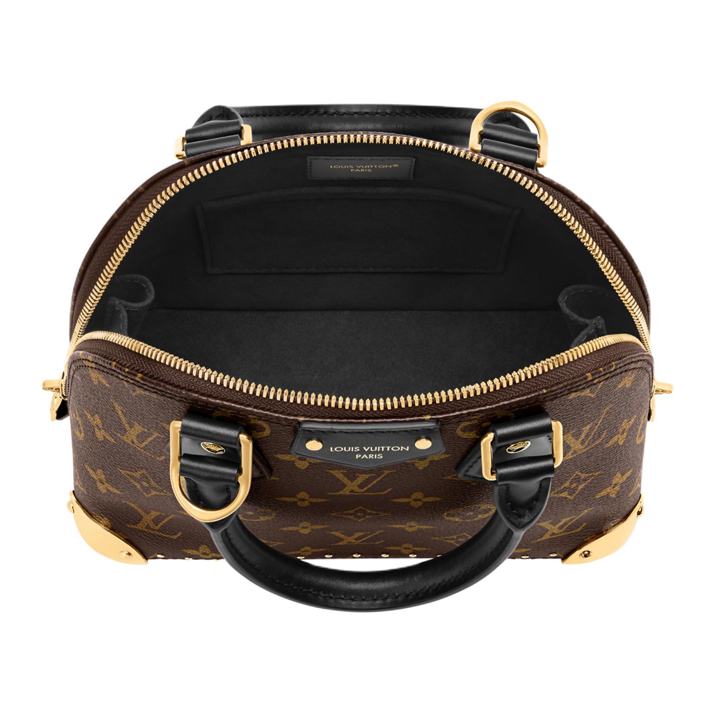 Женская сумка Louis Vuitton Alma Trunk BB (коричневая) — фото 4