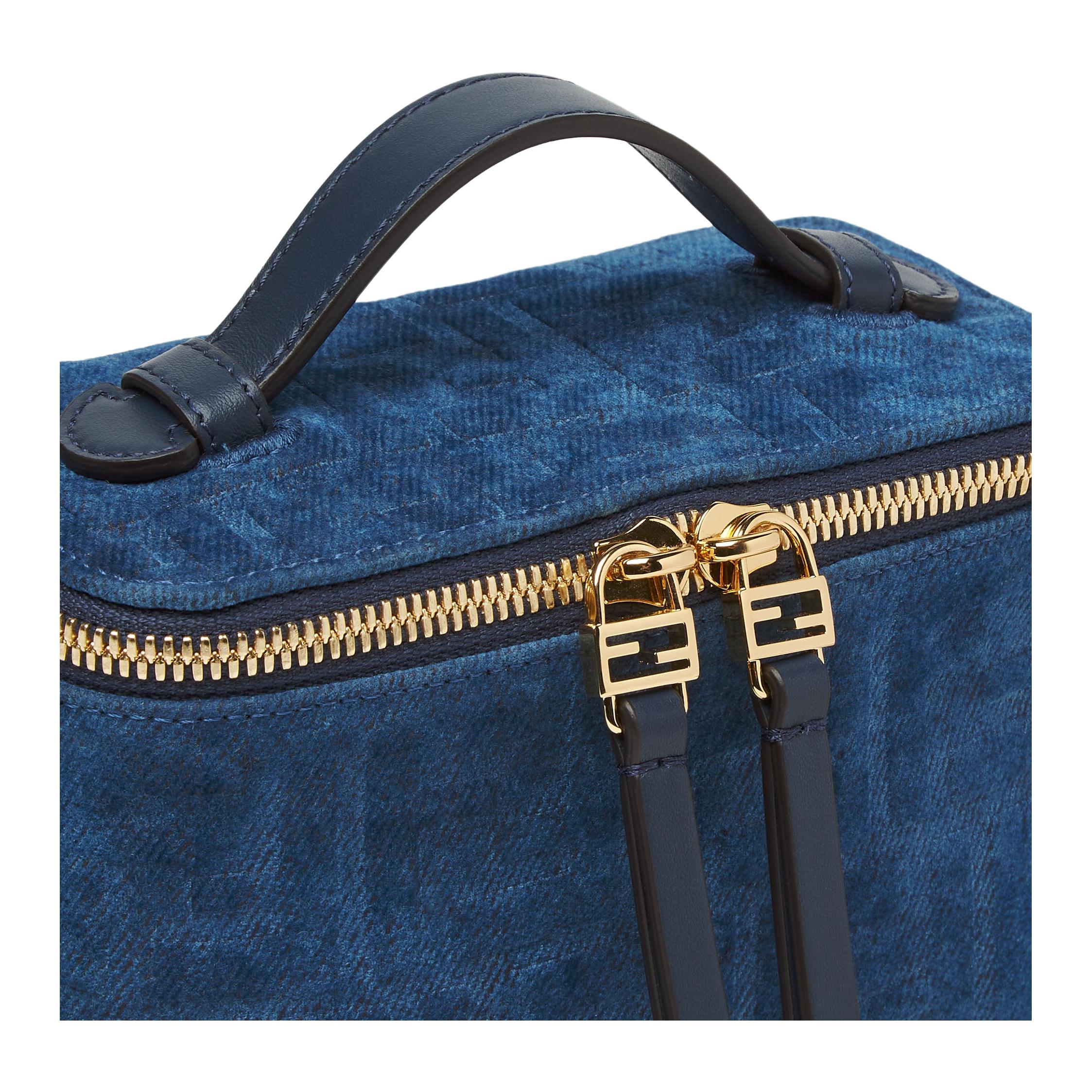 Женская сумка Fendi FF (синий) — фото 5