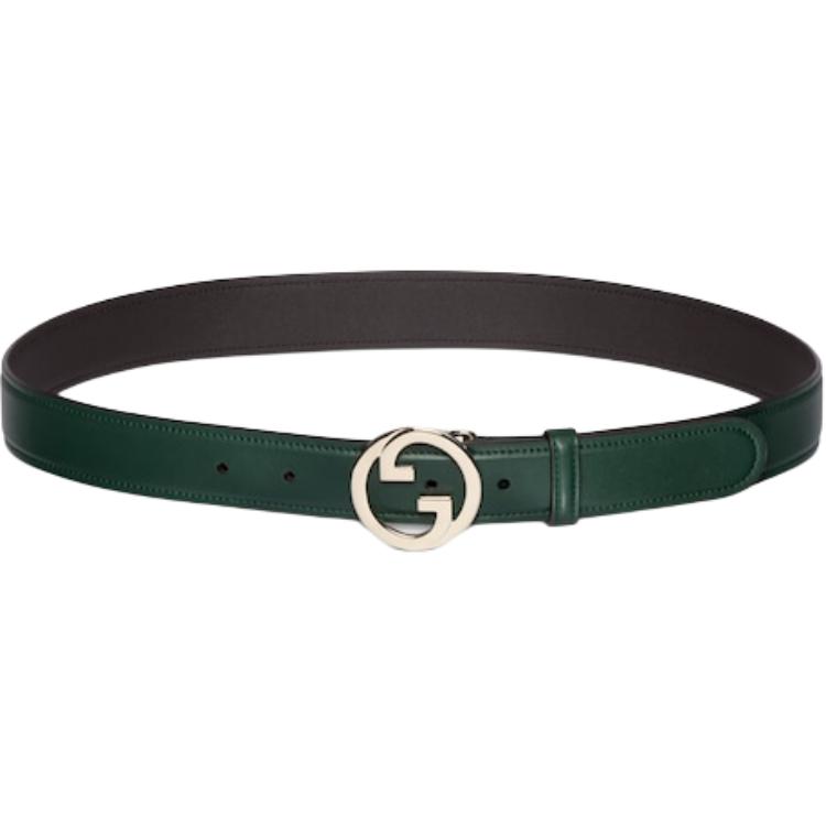 Женский ремень Gucci Blondie (зеленый)