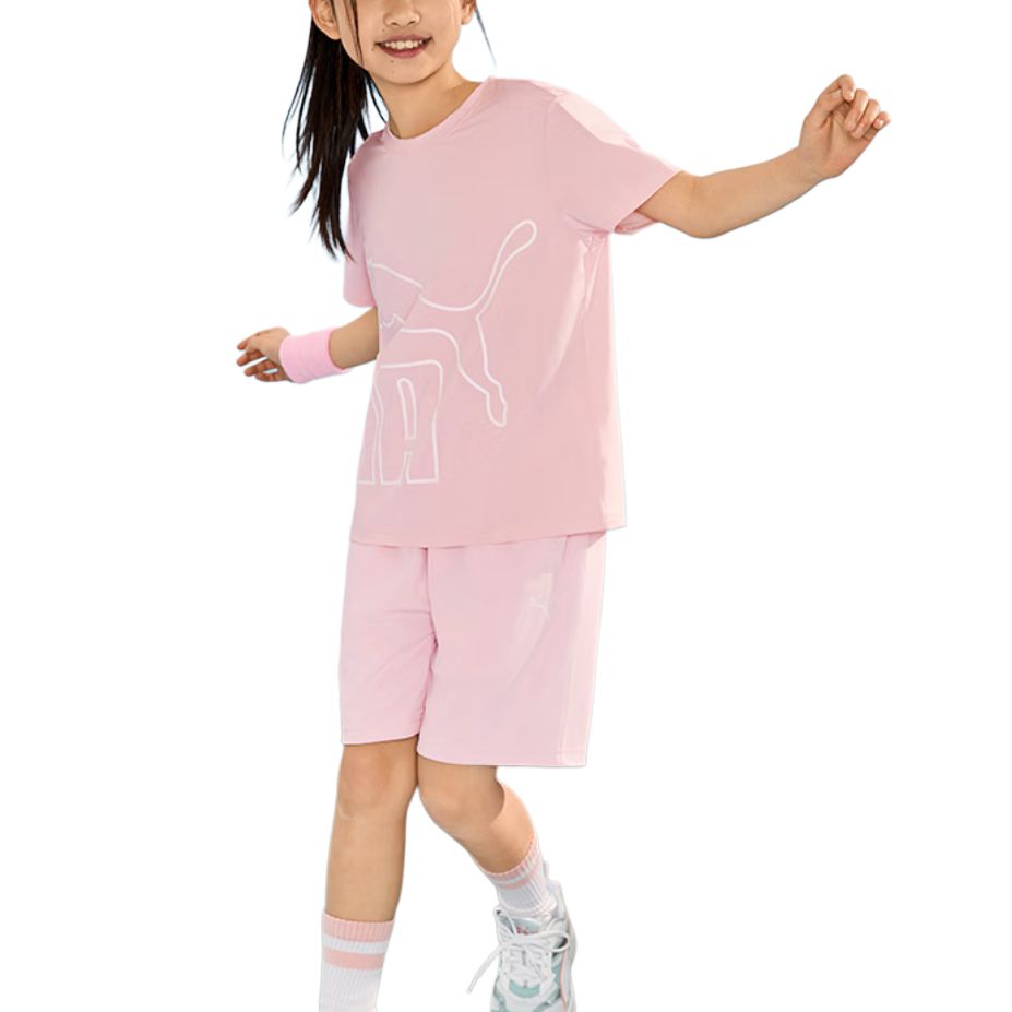 Спортивный костюм PUMA youngPERFORMANCE Wiseory (розовый) — фото 2