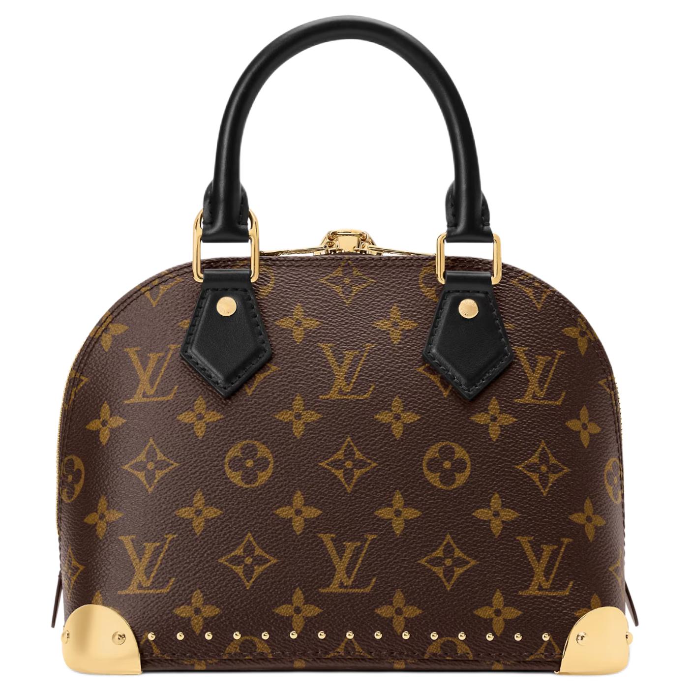 Женская сумка Louis Vuitton Alma Trunk BB (коричневая) — фото 3