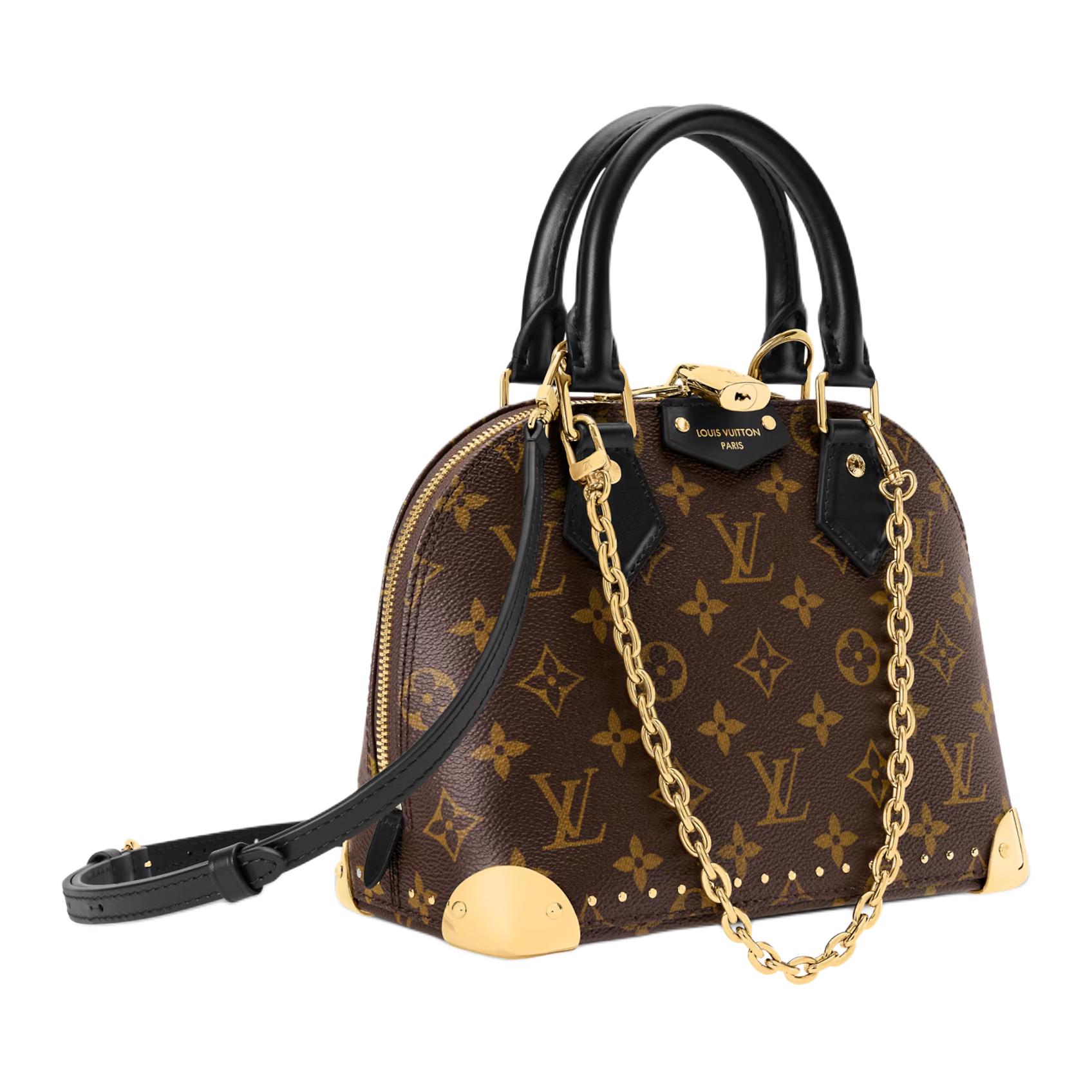 Женская сумка Louis Vuitton Alma Trunk BB (коричневая) — фото 2