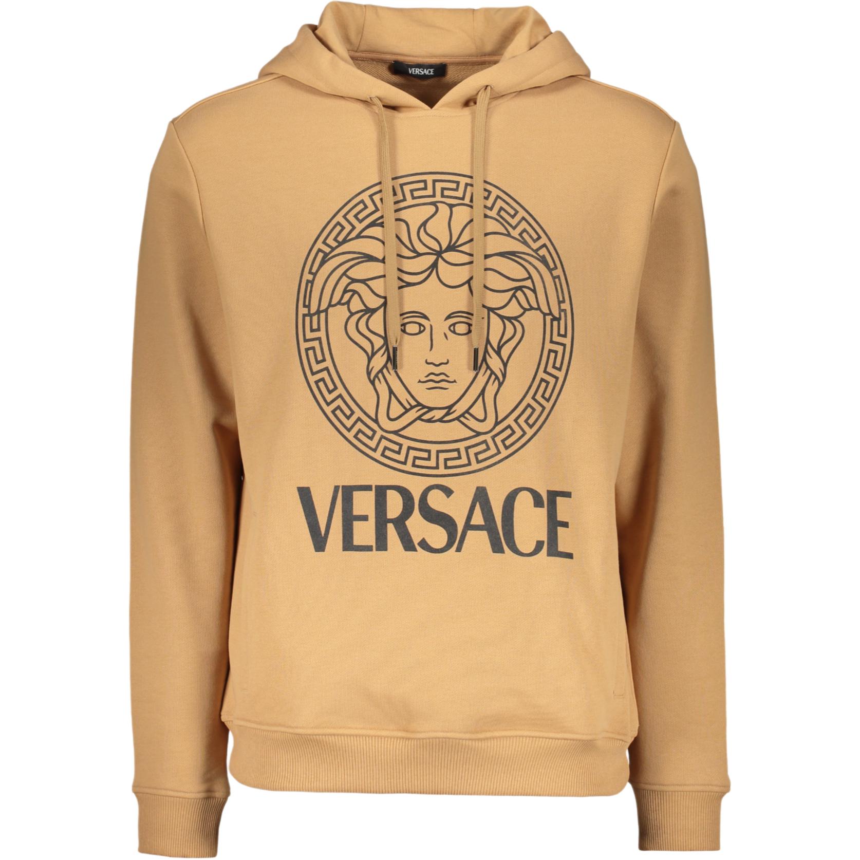 Мужское худи Versace Логотип (черное)