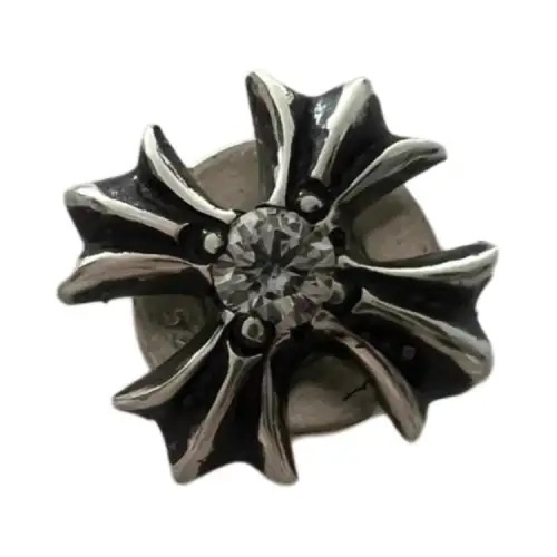 Chrome Hearts 925 Sterling Silver Stud Earrings Unisex Silver