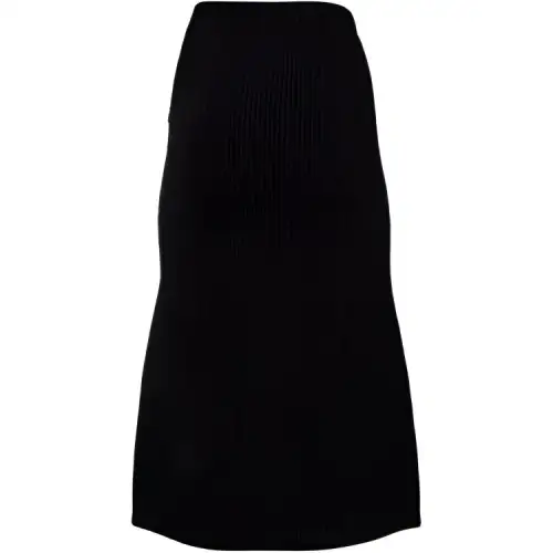 Balenciaga FW20 Knit Long Skirt, Slim Fit Women's Black