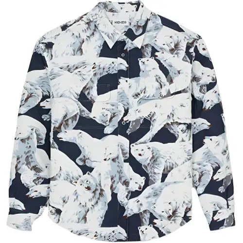 KENZO Jackets Men's Multicolor Lapel Moderate Other