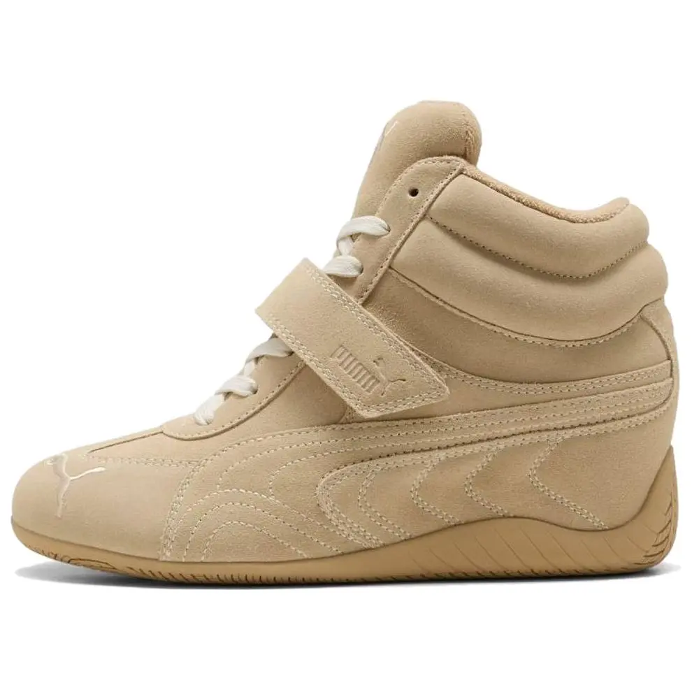 Alexander McQueen x PUMA Joustesse Mid Wedge Mid top Casual Shoes Unisex Brown