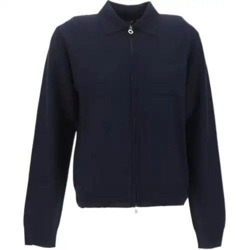 Loro Piana Jackets Women's Dark Blue Lapel Moderate Other