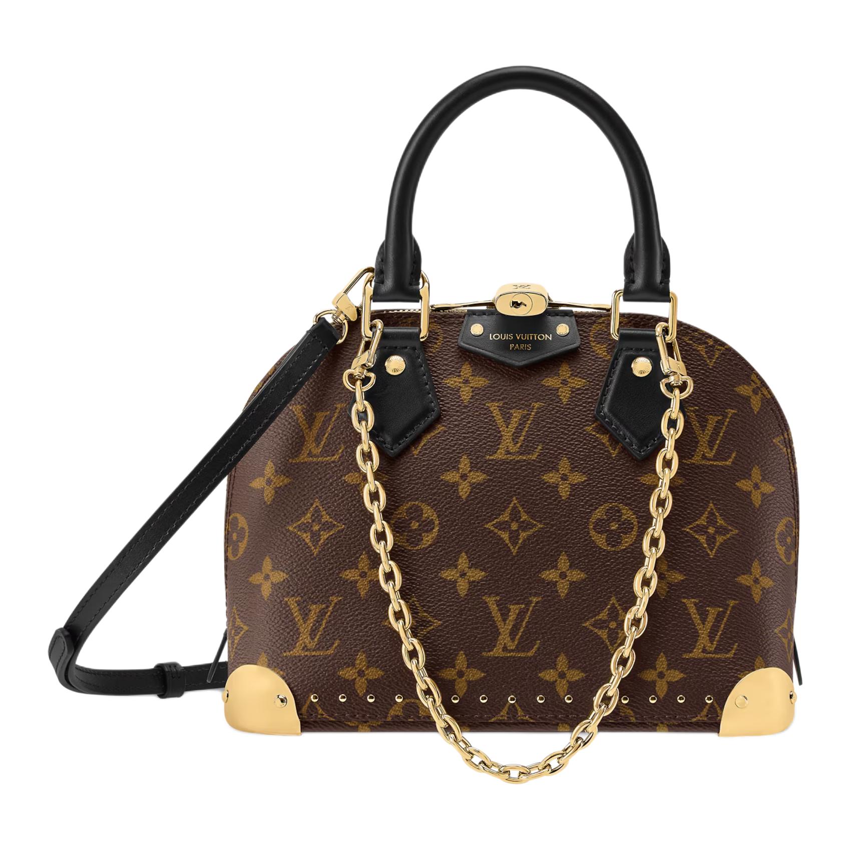 Женская сумка Louis Vuitton Alma Trunk BB (коричневая)