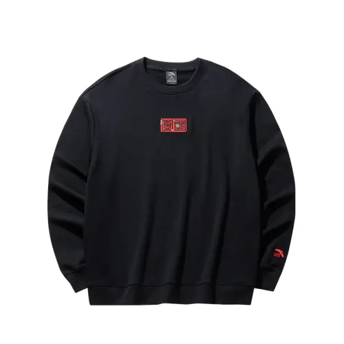 Anta Lifestyle Collection Sports Lifestyle Collection Sweatshirt Unisex Basic Black