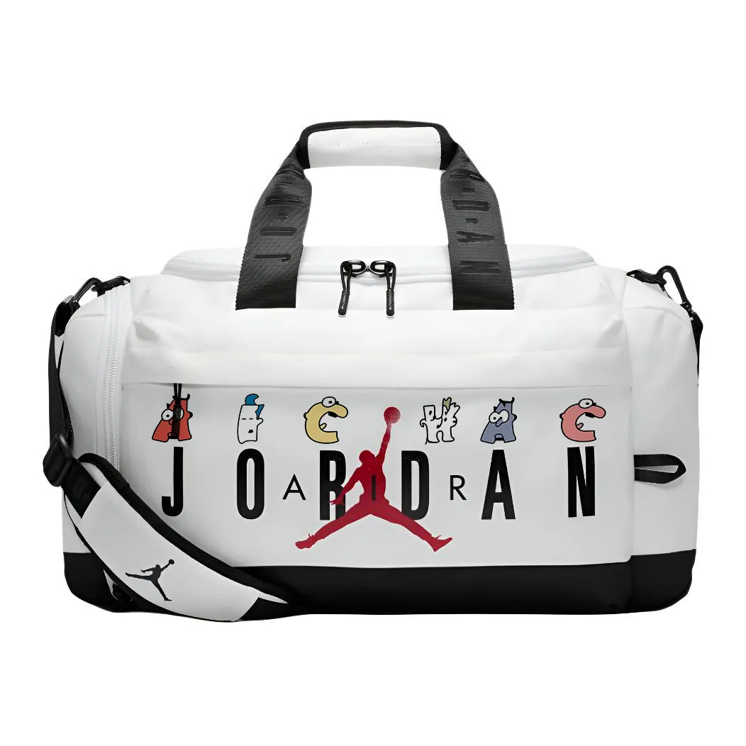 Jordan Polyester Crossbody Bag Travel Bag Unisex White