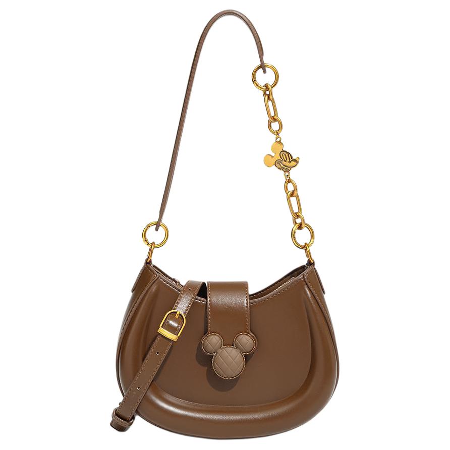 Disney Mickey Mouse Pu Crossbody Bags Small Women's Brown