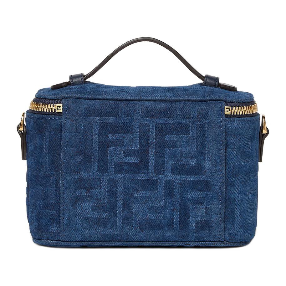 Женская сумка Fendi FF (синий) — фото 3