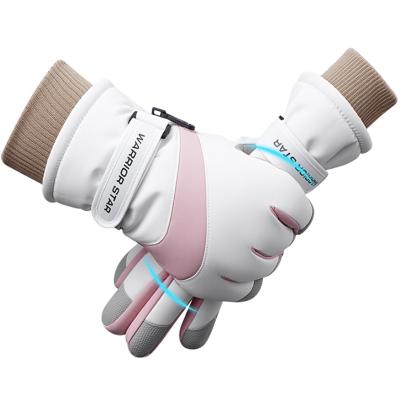 Warrior, demi-season high quality ski keep warm water repellent windproof design gloves for men and women, simple and elegant design, for beloved