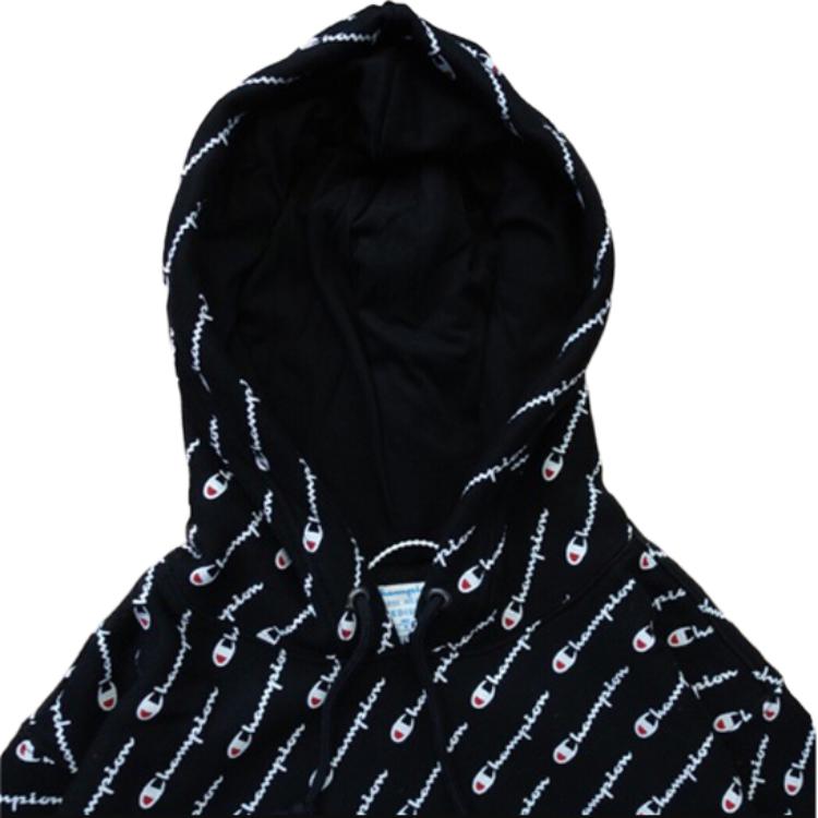 Худи Champion Full Print (черное) — фото 3