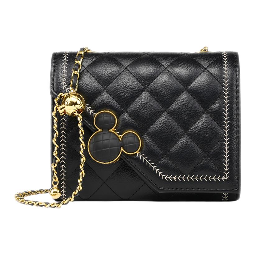 Disney Mickey Mouse PU Leather Crossbody Bag Small Women's Black