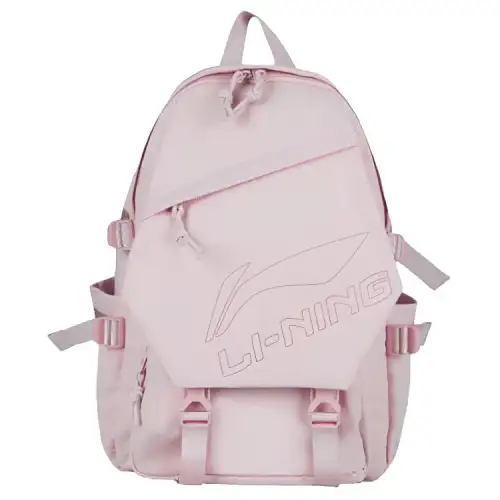 Li Ning Fabric Backpack Women's Cherry Blossom Pink