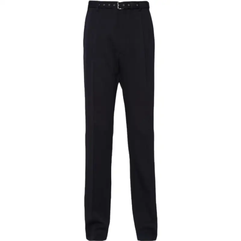 PRADA Casual Pants Men's Black Moderate Straight Fit Pants