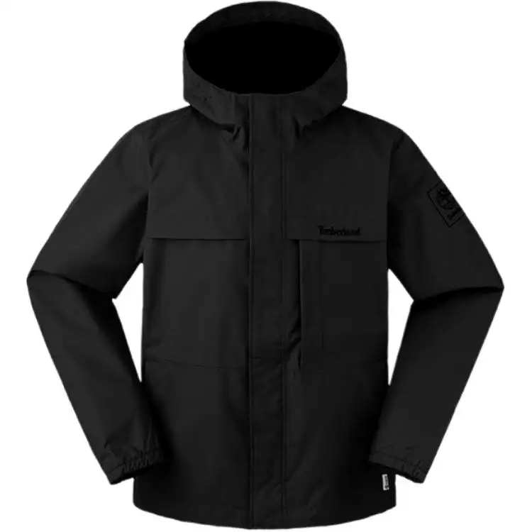 Timberland Waterproof, Windproof, And Breathable Windbreaker Jacket Men's Black