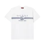 GUCCI Cotton Jersey T shirt With GUCCI Print