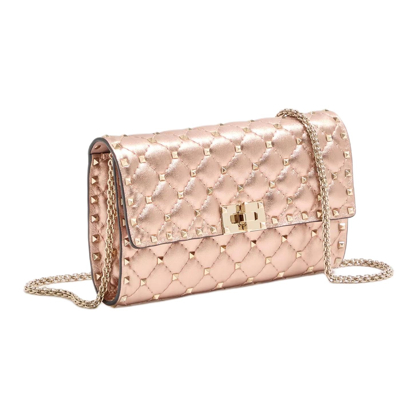 Женская сумка Valentino (розовый) — фото 2