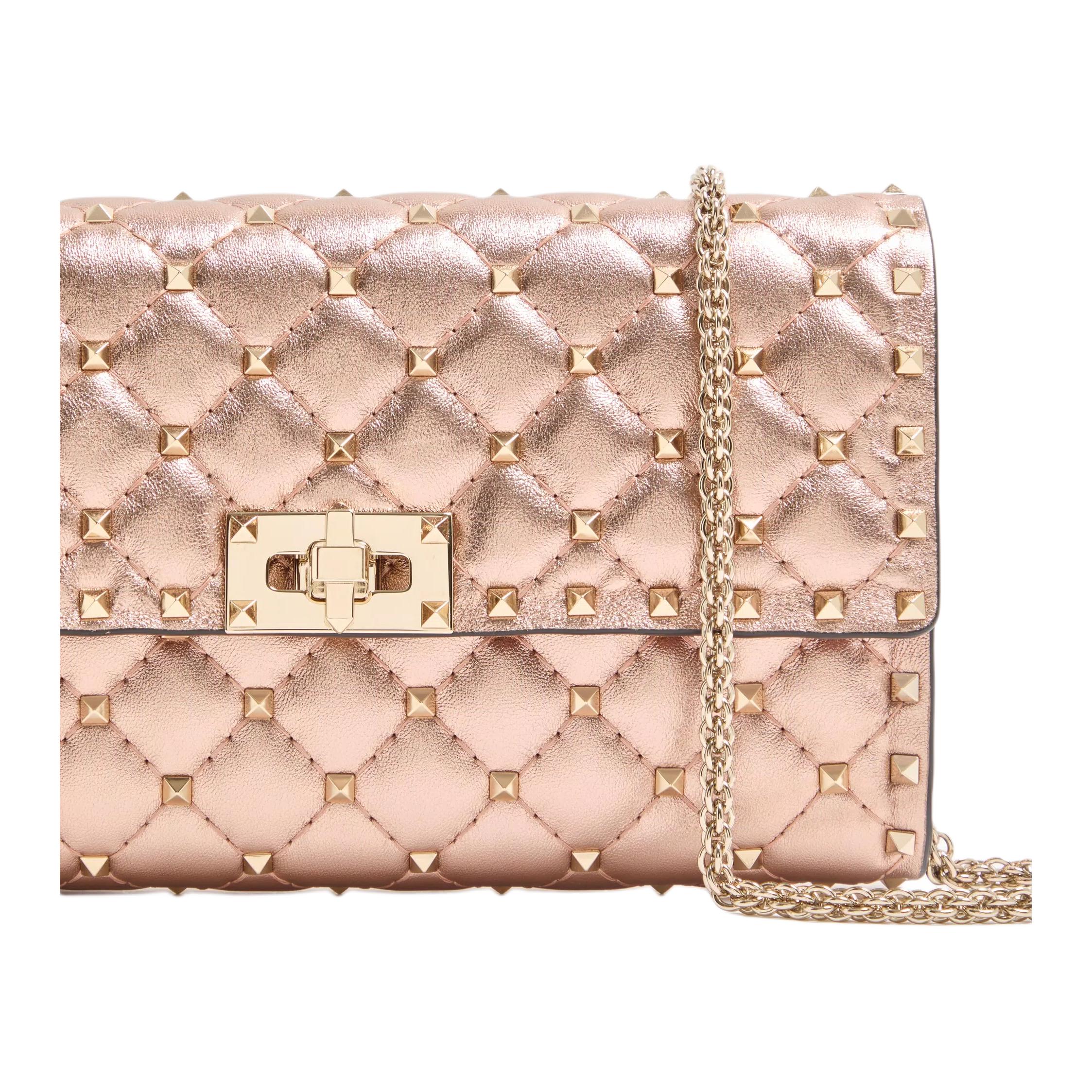 Женская сумка Valentino (розовый) — фото 6