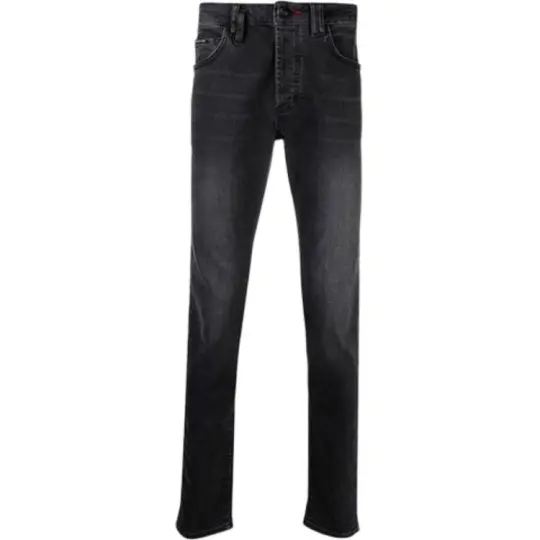 PHILIPP PLEIN Jeans Men's Dark Gray Moderate Slim Fit Pants