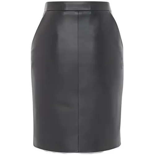 SAINT LAURENT SS23 Leather Short Skirts Women's