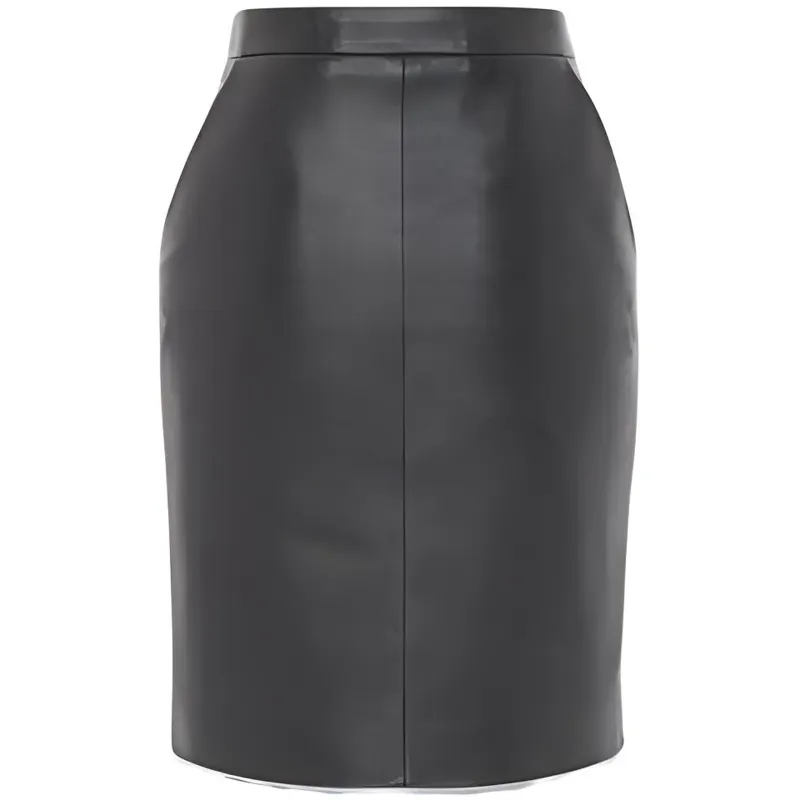 SAINT LAURENT SS23 Leather Short Skirts Women's