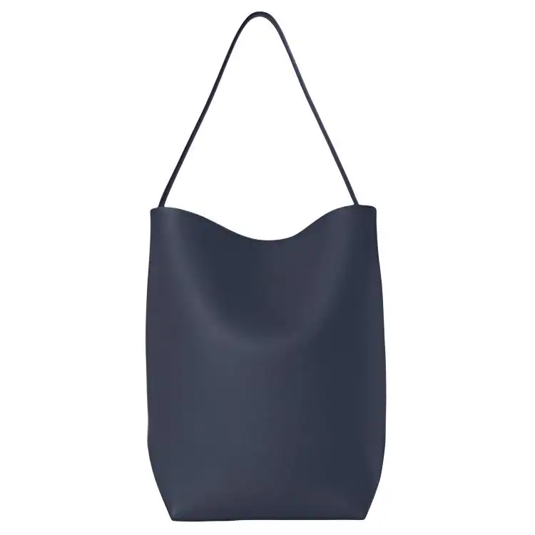 THE ROW N/S Park Leather Handbag, Shoulder Bag Large Women's Dark Navy Blue