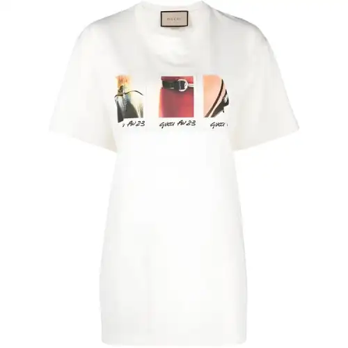 GUCCI T Shirts Women's White Crew Neck Moderate Other