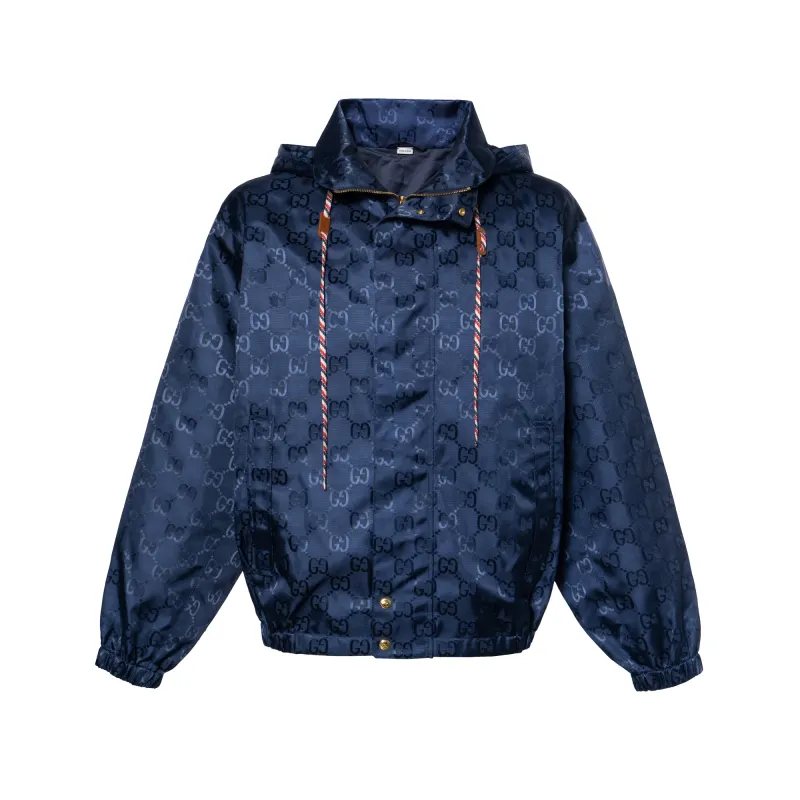 GUCCI Monogram Jacquard Hooded Jacket
