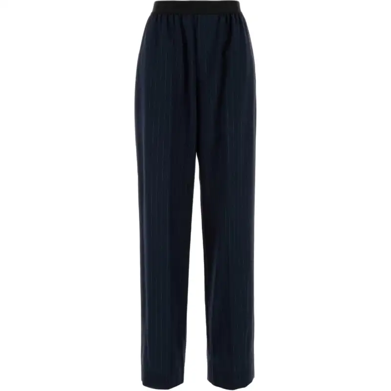 Balenciaga Pinstriped Elastic Waist Pants
