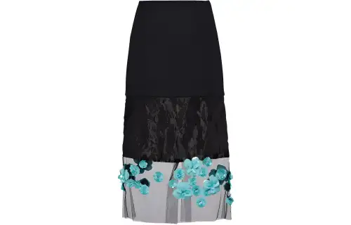 PRADA Casual Long Skirts Women's Black Moderate Other