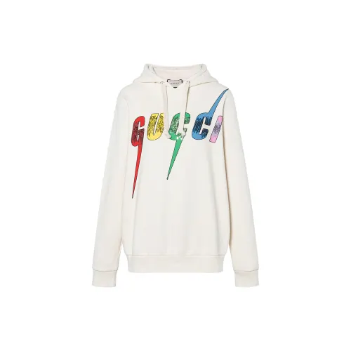 GUCCI Sweatshirts Women's White Hooded Moderate Regular