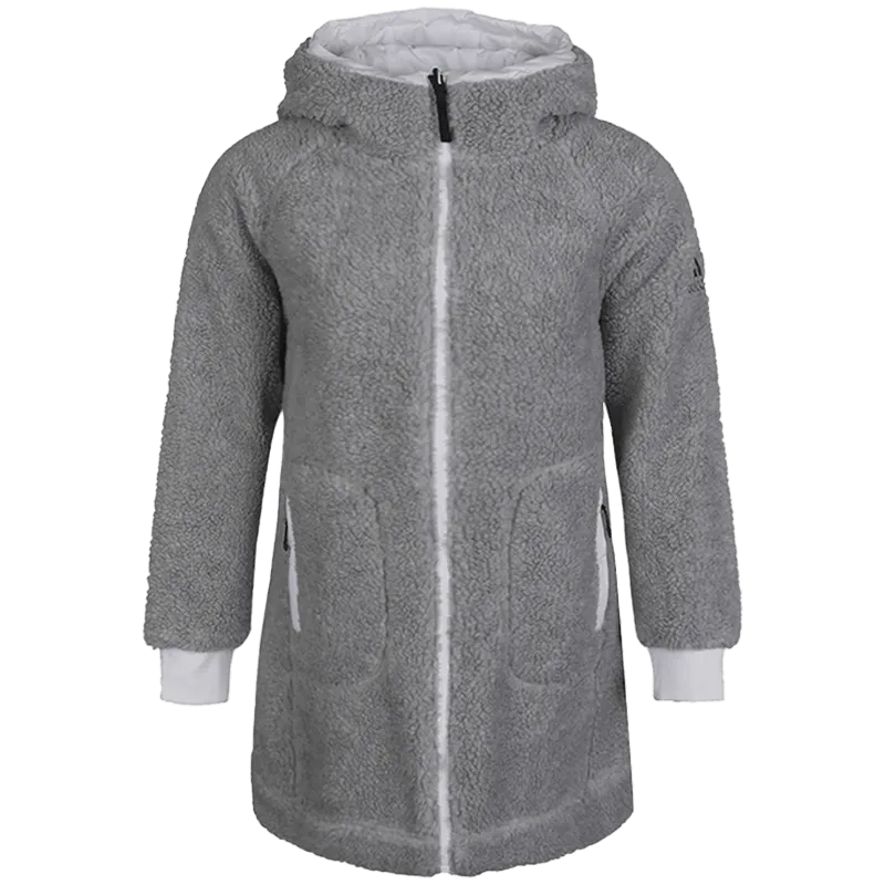 Adidas Puffer Jacket Women's Medium Heather Gray