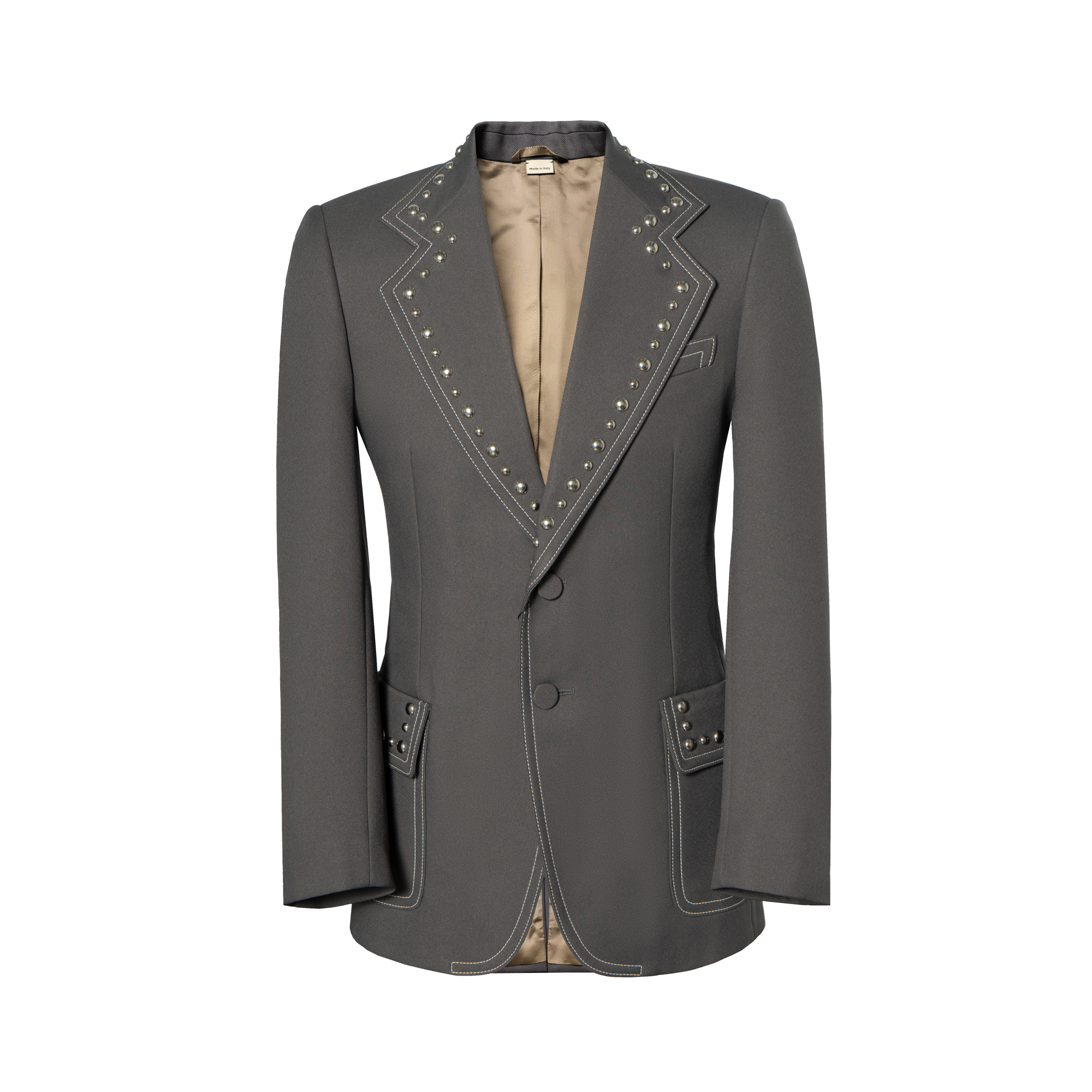 GUCCI FW22 Business Suit Coat Men's Gray