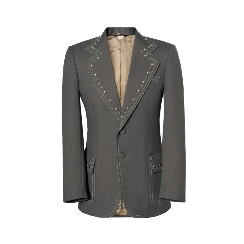 GUCCI FW22 Business Suit Coat Men's Gray