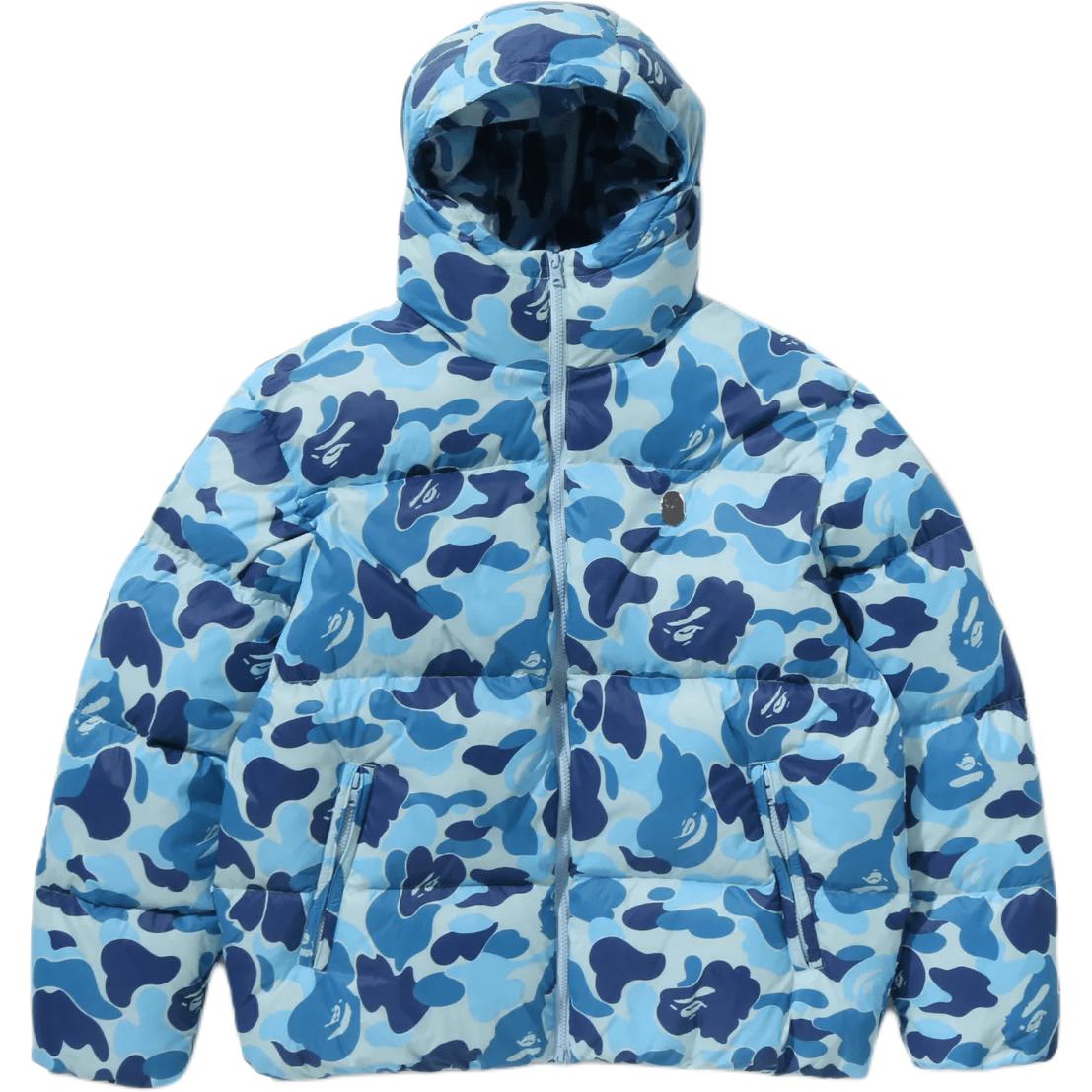 Мужской пуховик A BATHING APE ABC CAMO (зеленый камуфляж)