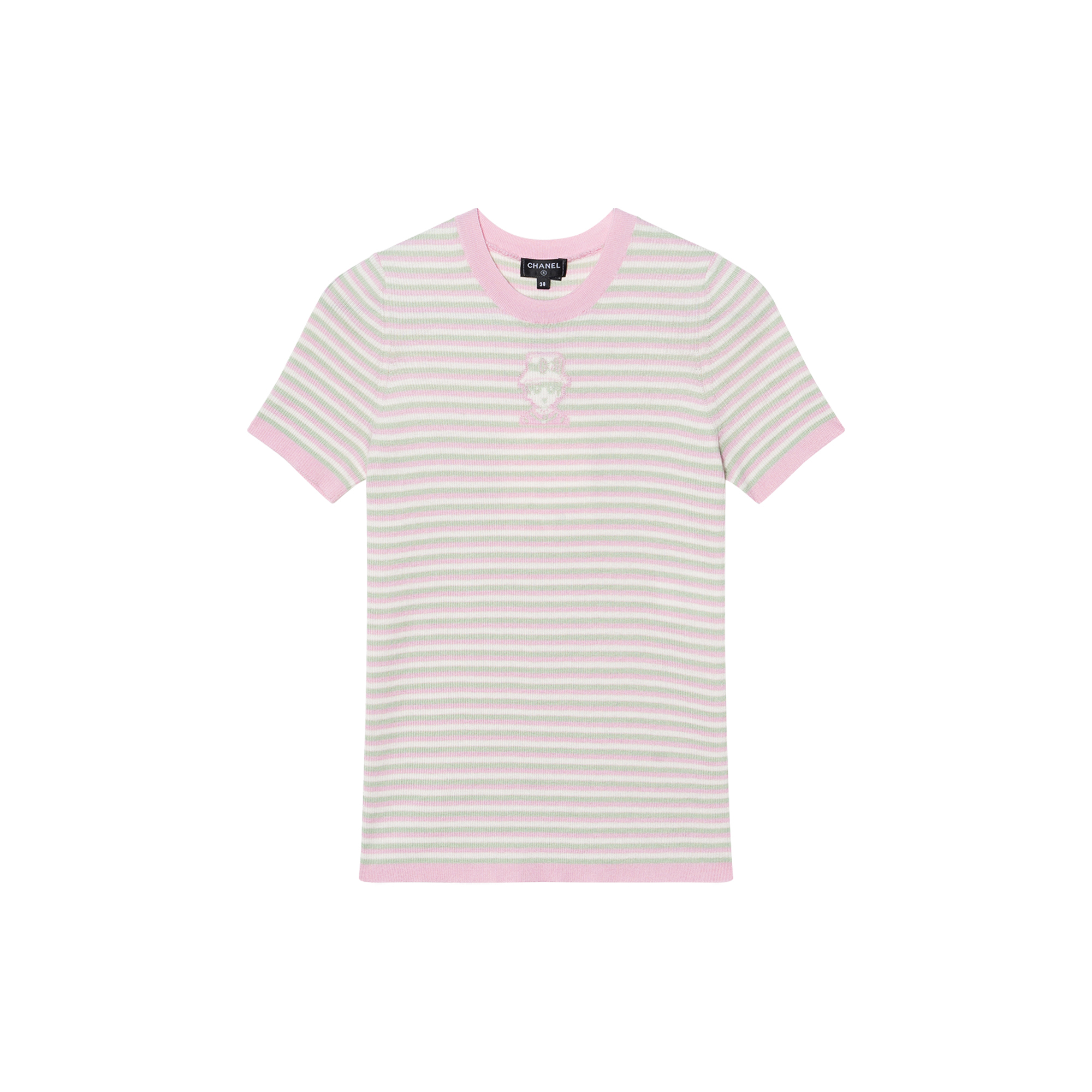 Женский джемпер Chanel CHANEL 25B (розовый в полоску)