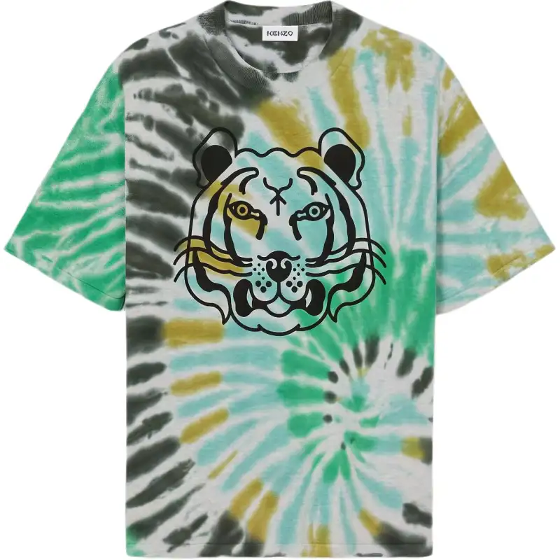 KENZO K Tiger Tie Dye T Shirt