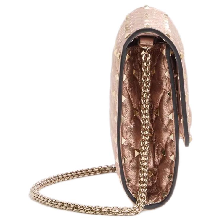 Женская сумка Valentino (розовый) — фото 3